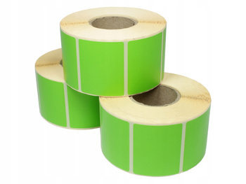 Etykieta termiczna 50x100 zielona / 500 szt / 40