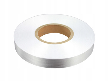 Satyna biała 25x200m rolka na metki odzieżowe