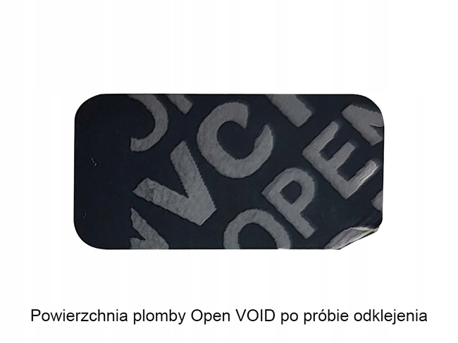 20x10 czarny open void czystousuwalny 500 szt twój nadruk !