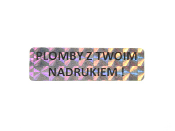 60x10 hologram tetragon 250szt z twoim nadrukiem