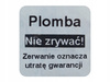 Naklejki serwisowe plomby 20x20 void mat 500 szt