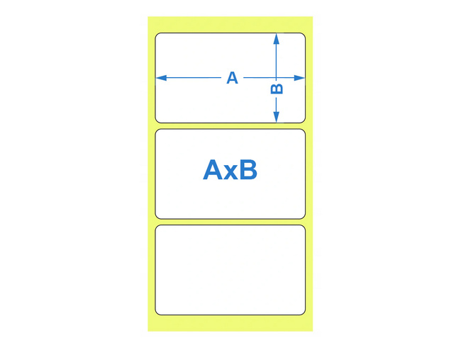 Etykieta termiczna 90x100 pomarańczowa / 500 szt / 40