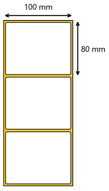 Etykieta termiczna 100x80 / 500 szt / 40