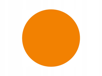 Etykieta termiczna fi40  pomarańczowa / 1000 szt / 40