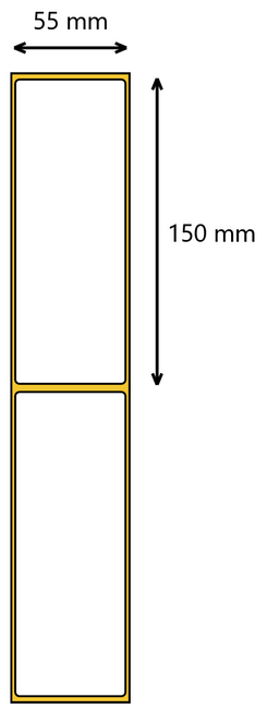 Etykieta termiczna 55x150 / 500 szt / 40