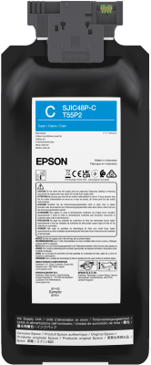 SJIC48P-C Cyan. Niebieski tusz do Epson ColorWorks C8000e