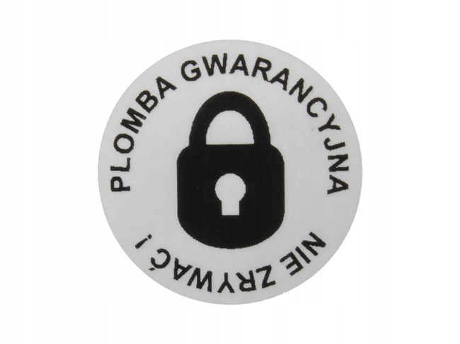 Plomby gwarancyjne fi40 void mat 1000szt twój nadruk !