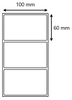 Etykieta foliowa 100x60 pp / 1000 szt / 40