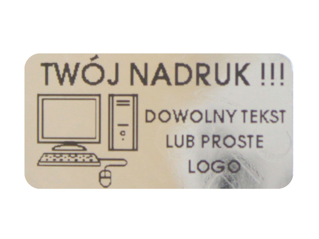 Plomby gwarancyjne stickery 20x10 void lustro 1000szt twój nadruk !