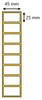 Etykieta termotransferowa 45x25 / 2000 szt / 40