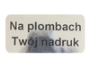 Plomby gwarancyjne stickery 30x15 void lustrzany 500szt twój nadruk !