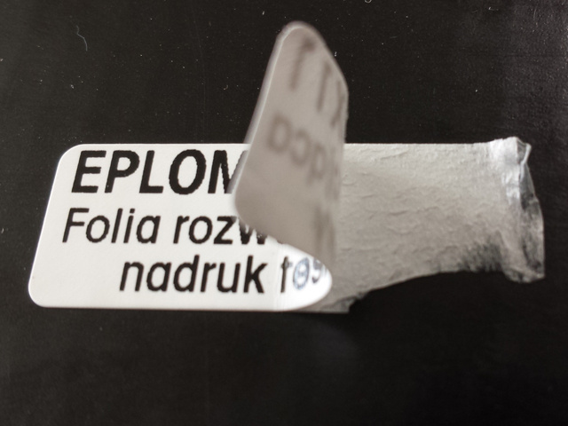 Plomby gwarancyjne stickery 60x10 rzw 1000szt twój nadruk !