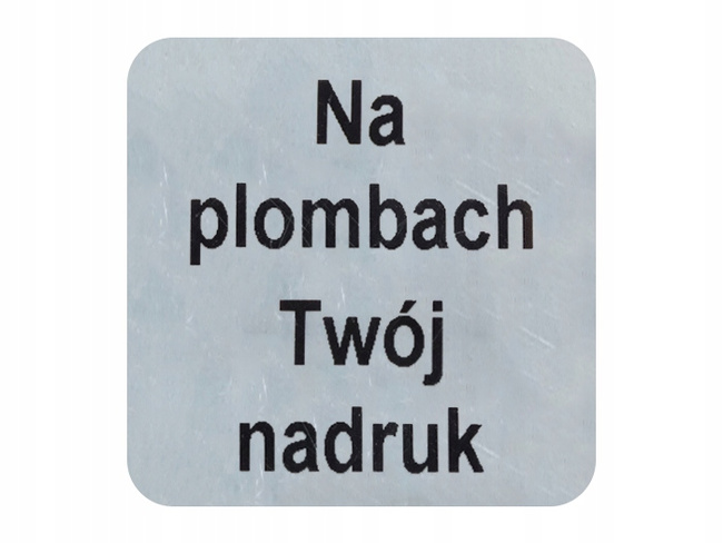 Plomby gwarancyjne stickery 16x16 void mat 500 szt twój nadruk !