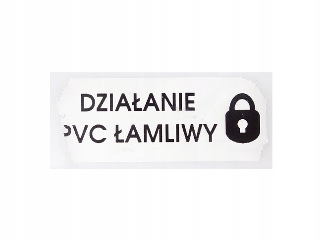 45x18mm plomby pvc łamliwy 250szt twój nadruk
