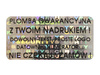 Plomby gwarancyjne stickery 30x15 hologram 1000szt twój nadruk !