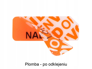 30x11 pomarańczowy open void 1000 szt twój nadruk !