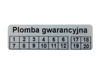 Plomby gwarancyjne stickery 40x12 void mat 1000szt twój nadruk !