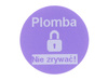 Plomba stickery fi15 mm purpurowy void 1000 szt twój nadruk !