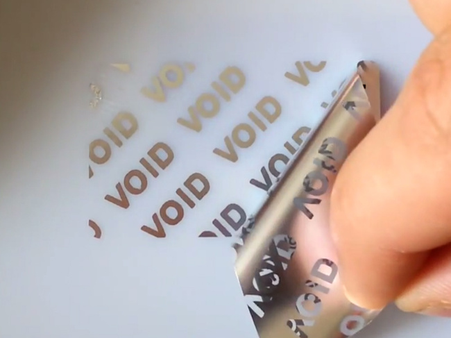 Plomby gwarancyjne fi15 void mat 1000 szt twój nadruk !