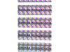 40x12mm hologram tetragon 250szt twój nadruk