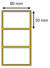 Etykieta termiczna 80x50 odlepna / 1000 / 40