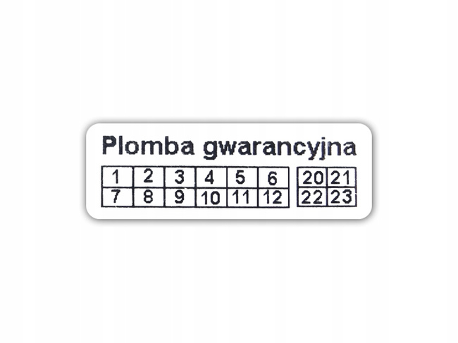 Plomby gwar stickery void biały 15x5 500 szt