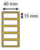 Etykieta termiczna 40x15 / 4000 szt / 40