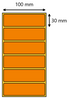 Etykieta termiczna 100x30 pomarańczowa / 2000 szt / 40