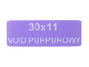Plomby serwisowe stickery 30x11 purpurowy 1000szt twój nadruk !
