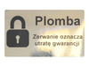 Plomby gwarancyjne stickery 50x30mm void lustrzany 250szt twój nadruk !
