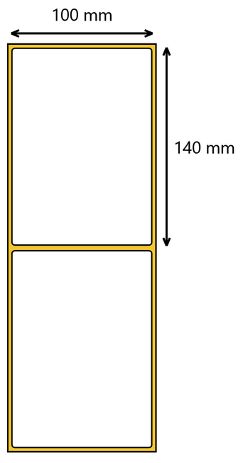 Etykieta termiczna 100x140 / 500 szt / 40
