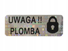 Plomby gwarancyjne stickery 30x11 hologram 250szt twój nadruk !