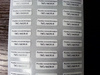 Plomby gwarancyjne stickery 15x5 folia rzw 250szt twój nadruk !