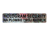 Plomby gwarancyjne stickery 55x12 hologram 250szt twój nadruk !