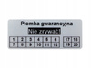 Plomby gwarancyjne stickery 40x20 void mat 500 szt twój nadruk !