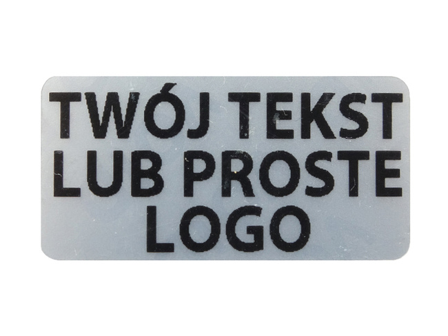 Plomby gwarancyjne stickery 20x8 void mat 1000 szt twój nadruk !