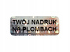 Plomby gwarancyjne stickery 20x8 hologram 250szt twój nadruk !