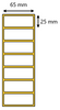 Etykieta termiczna 65x25 / 2000 szt / 40