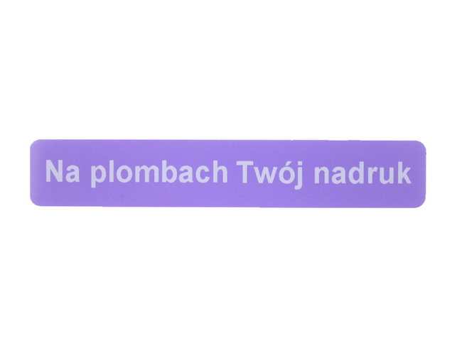 Plomba purpurowy void 70x12 1000szt twój nadruk !