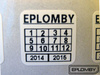 Plomby gwarancyjne 12x12 akrylit kruszące 500szt twój nadruk !