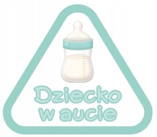 Naklejka dziecko w aucie - chłopak