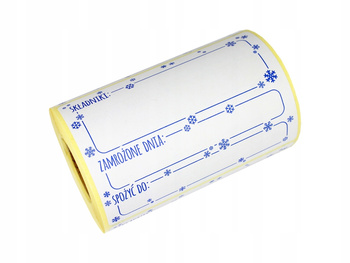 Etykieta termotransferowa 84x60 matowa  mrożonki  / 200 szt / 1 "