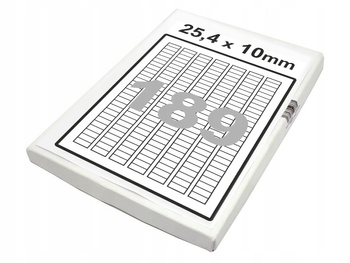 Etykiety samoprzylepne 25,4x10 mm 100ark a4 mat