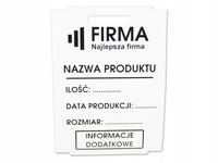 Zawieszka foliowa 90x124 / 1000 szt / 76