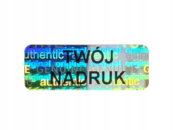 Plomby stickery 40x12 hologram original 250szt twój nadruk !