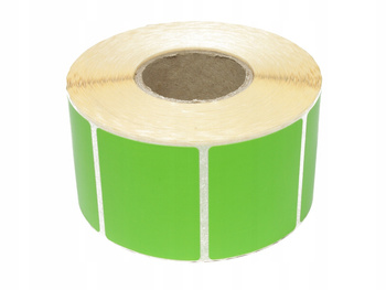 Etykieta termiczna 70x50 zielona / 1000 szt / 40