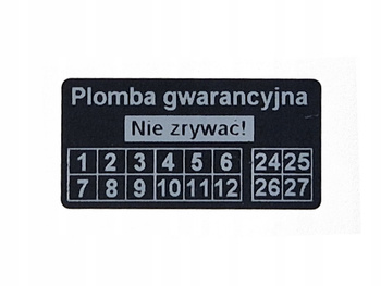 30x15 czarny open void czystousuwalny 1000 szt twój nadruk !