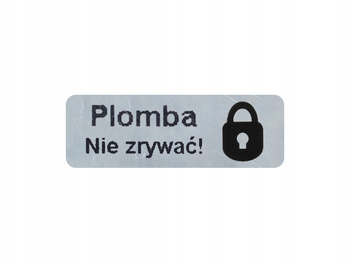 Naklejki serwisowe plomby 15x5 void mat 1000 szt twój nadruk !