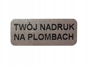 Plomby gwarancyjne stickery 20x8 void 3m 250szt twój nadruk !