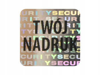 Plomby gwarancyjne stickery 16x16 hologram 250szt twój nadruk !